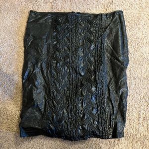 Lip service alien skin pvc skirt